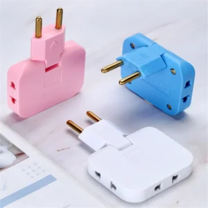 Rotatable Socket Adapter 3 In 1