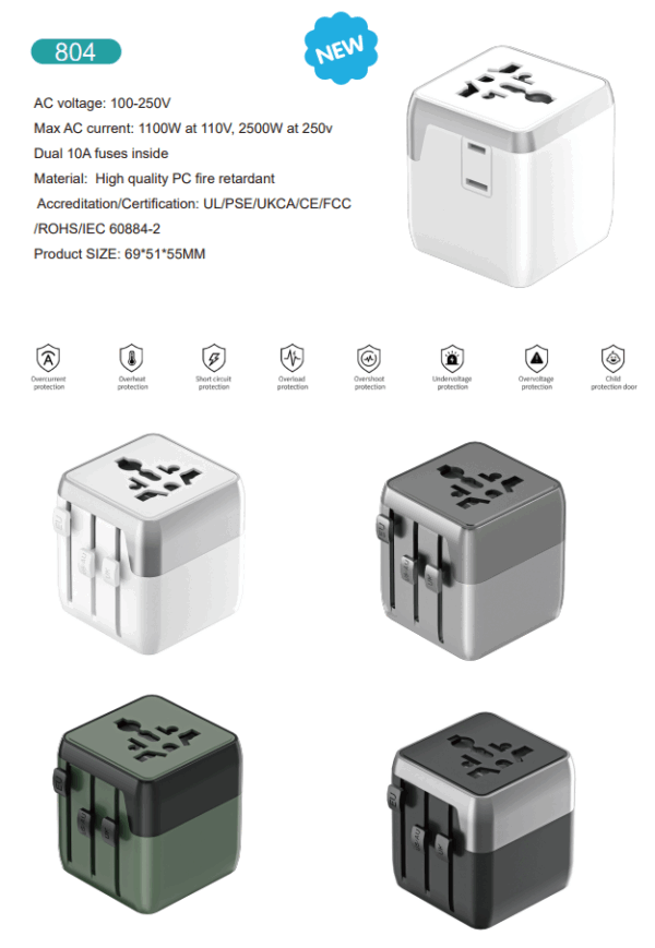 All in One Travel Adapter - Image 3